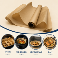 Kertas Roti Panggang Anti Lengket Tahan Panas Lapisan Silikon Dua Sisi Food Grade Grosir 5cm 30cm untuk Oven Dapur