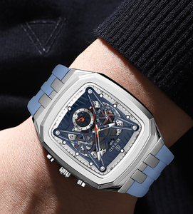 REWARD RD832260M Reloj de Cuarzo Innovador para Hombre, Esfera Cuadrada, Correa de Silicona, Resistente al Agua, Reloj de Pulsera Masculino Sofisticado - Product Image 3