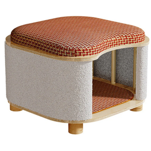 Cama y Taburete Premium de Bambú para Gatos, Asiento Refrescante Natural para Mascotas, para Gatos de Interior - Product Image 6