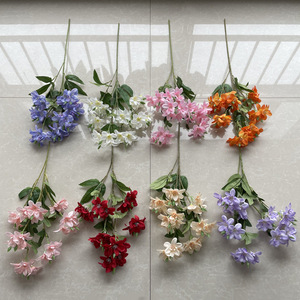Fleurs artificielles individuelles 2026, décorations florales artificielles haut de gamme pour salles de mariage et maisons, fabricant de freesias en stock - Product Image 2