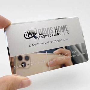 นามบัตรสแตนเลสราคาแข่งขันต่ำ ขั้นต่ำในการสั่งซื้อน้อย - Product Image 4