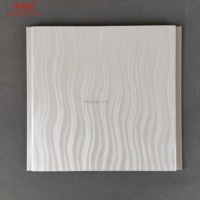 Panneau mural en PVC populaire de l'usine chinoise avec fonction ignifuge Carreau de plafond carré pour la décoration intérieure et extérieure de la maison