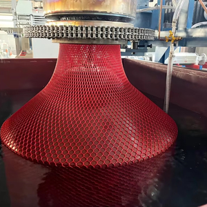 PP PE <span class=keywords><strong>Polypropylene</strong></span> phẳng chăn nuôi Net dây chuyền sản xuất PVC ép đùn nhựa lưới máy làm với động cơ & PLC thành phần cốt lõi - Product Image 1