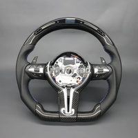 Volant complet en fibre de carbone et suède avec LED modifiées M Sport pour BMW X3 X4 X5 F10 F20 F30 F11 F44 F13 F15 F85 F23 - Amélioration