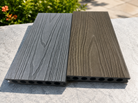 Revêtement de terrasse extérieur antidérapant, écologique, anti-UV, en composite solide, imperméable, co-extrudé WPC