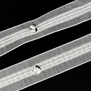 Transparent Ripple Fold Curtain Tape Nylon Ribbons With Hang Button Wave Fold Tape Accessories - Product Image 6