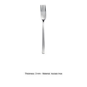 Tenedor de Cena Pinti Wave 18/C de Acero Inoxidable, 3 mm de Grosor, Sin Níquel, Pintinox - Product Image 3
