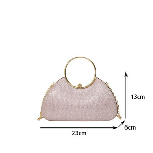 ZP5809 2025 Nouveau <span class=keywords><strong>Sac</strong></span> à <span class=keywords><strong>Main</strong></span> Femme Tendance avec Chaîne, Pochette <span class=keywords><strong>de</strong></span> Soirée Élégante pour Dîner - Product Image 6