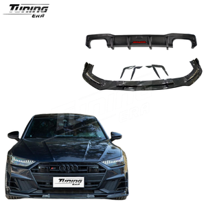 Td Phong Cách Sợi Carbon Cơ Thể Kit Đối Với <span class=keywords><strong>Audi</strong></span> <span class=keywords><strong>S7</strong></span>/A7 C8 2019 Trong Nâng Cấp Phía Trước Lip Phía Trước Bumper Canards Phía Sau Khuếch Tán - Product Image 1