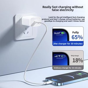Cables <span class=keywords><strong>de</strong></span> carga rápida <span class=keywords><strong>de</strong></span> <span class=keywords><strong>cabeza</strong></span> <span class=keywords><strong>de</strong></span> <span class=keywords><strong>cargador</strong></span> PD 20W disponibles OEM para cargadores y adaptadores Premium <span class=keywords><strong>iPhone</strong></span> - Product Image 6