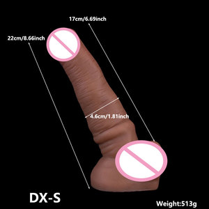 Produk Dewasa Silikon Cair Dildo Realistis <span class=keywords><strong>Penis</strong></span> Palsu Mainan Seks Wanita Masturbator Manual - Product Image 2