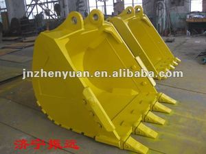 Godet basculant OEM chinois pour excavatrices, matériau Q355+Q460, diverses tailles (1-80T), conception en forme d'entonnoir, marque Zhenyuan - Product Image 3