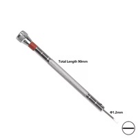 Set Obeng Mini Presisi Tinggi untuk Perbaikan Jam/Jam Tangan dengan Lubang Datar 0.8mm 1.0mm 1.2mm 1.4mm 1.6mm Baja Krom untuk DIY OEM