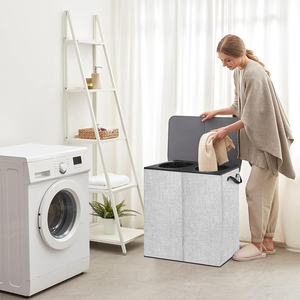 Lớn có thể gập lại giỏ giặt với bìa có thể tháo rời túi giặt đa chức năng giặt <span class=keywords><strong>Hamper</strong></span> - Product Image 6