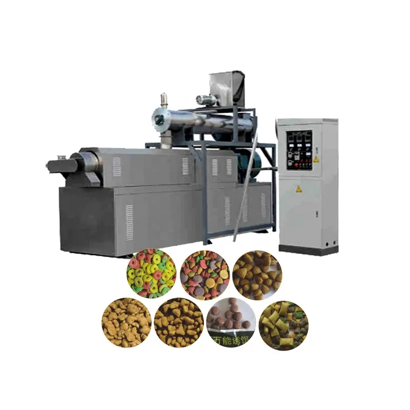 Línea de producción completa, máquina para hacer alimentos secos para perros