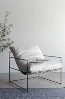 Nordique Moderne Simple Design Simple Doux Loisirs Accent Chaise Fauteuil Salon Paresseux Wabi-sabi Japandi Canapé Chaise