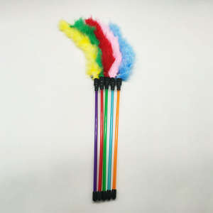 Shengfeng - Juguetes para Gatos Ecológicos de Plástico Colorido con Logotipo Personalizado, Plumas Flexibles de Felpa, Interactivos, Divertidos, Lindos y Peludos - Product Image 4