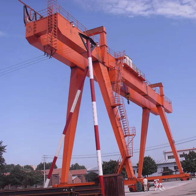 Menyediakan layanan OEM 50ton kontainer gantry crane untuk diskon kargo Double Beam Gantry Crane