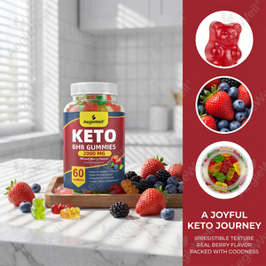 Gomitas Aeglewell OEM Keto Diet Support BHB, Deliciosas Gomitas <span class=keywords><strong>de</strong></span> Frutos Rojos Mixtos, Alternativa a las Pastillas Keto para el Bienestar Metabólico - Product Image 5