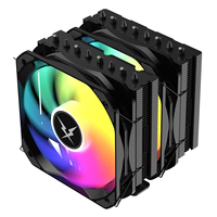Ventilateurs de refroidissement à air double ARGB Ruix GT820 120*120*25mm 8 dissipateurs thermiques Radiateur de refroidissement d'air pour processeur Compatible avec Intel AMD Haute qualité