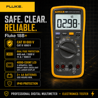   Multimètre numérique portable 18B+ avec écran LED intelligent, testeur électrique avec garantie d'un an, protection IP40, 1000V