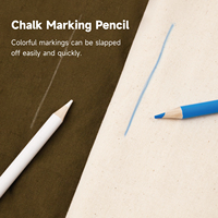 Crayons de marquage Kearing de 7 pouces, bleus et blancs, lot de crayons qui se cassent facilement, ensemble de craies #    CP-BW