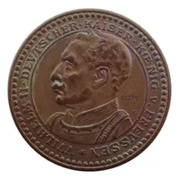प्रजनन यूरो जर्मन 2 मार्क कैसर विल्हेम द्वितीय 1913 कॉपर प्राचीन स्मारिका कस्टम धातु के सिक्के