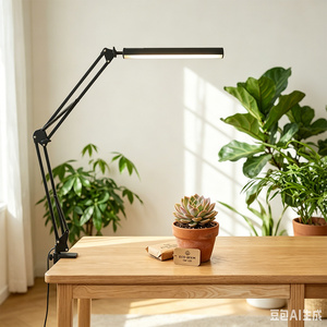 <span class=keywords><strong>Lampe</strong></span> <span class=keywords><strong>de</strong></span> <span class=keywords><strong>bureau</strong></span> <span class=keywords><strong>à</strong></span> bras articulé 12W USB avec <span class=keywords><strong>pince</strong></span> longue, 3 modes <span class=keywords><strong>de</strong></span> couleur et 10 niveaux <span class=keywords><strong>de</strong></span> luminosité pour <span class=keywords><strong>bureau</strong></span>, étude, marque privée - Product Image 4