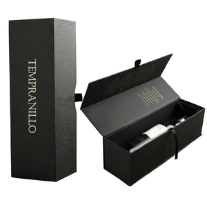 Paper Packaging Box Luxury Cardboard Glass Bottle Presentation Box Packaging Gift Box Gift Red Wine Boxes