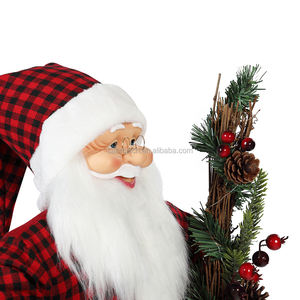 30 ~ 110 cm natale in piedi Babbo Natale ornamento di illuminazione decorazione Festival festa statuetta collezione tradizionale natale - Product Image 5