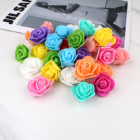 Têtes de roses artificielles en PE de 35 cm pour bricolage, accessoires pour ours en peluche, composants de couronnes de mariage, vente en gros pour extérieur