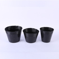 Pot de jardinage en plastique noir conteneurs de plantation tasses planteur petit démarreur graine plateaux de départ plante pépinière Pots