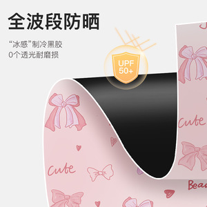 ร่มพกพาขนาดเล็ก พับได้ห้าตอน ป้องกันแดดฝน ดีไซน์น่ารัก ใช้สำหรับเดินทาง UPF50+ โครงไนลอนผสมโลหะ เปิดแบบมือหมุน - Product Image 2