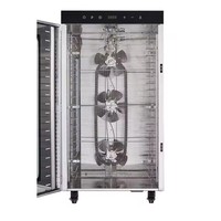 Commerciële voedseldroger met 20 trays en 3 ventilatoren voor het drogen van beef jerky, vlees en fruit