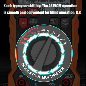 ZOTEK ZT-Probador de resistencia de aislamiento 1000R-Megóhmetro digital de alta precisión - Product Image 6