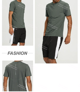 Shorts de sport à séchage rapide pour hommes, vêtements de sport respirants, short de sport de football, t-shirt à manches courtes - Product Image 6
