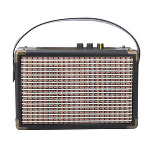 Altavoz Bluetooth Retro con Acabado de Madera, Radio FM Portátil para Exteriores, USB, Tarjeta TF, 12 Horas de Reproducción, Dispositivo de Audio con Esquinas Metálicas para el Hogar y Viajes - Product Image 2