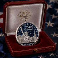 Pièce de monnaie commémorative du 250e anniversaire des États-Unis 1776-2026, pièce de défi du semi-quinqucentenaire avec motif Cloche de la Liberté, souvenir
