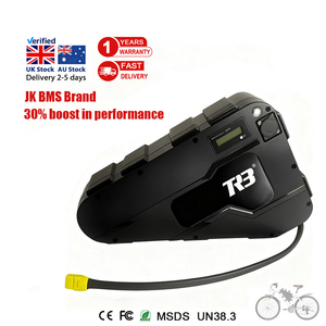 Batteria per E-bike 36V 48V 52V 72V 20Ah 30Ah con Custodia Triangolare in Plastica, BMS 40A, 1800W 14s4p, Celle 21700, Marca <span class=keywords><strong>TRB</strong></span> - Product Image 1