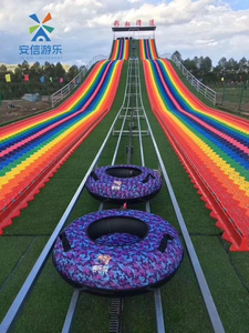 Tùy Chỉnh Ngoài Trời Khô Cầu Vồng Tuyết Trượt Cho Vui Chơi Giải Trí Công Viên Nhà Chơi Nhựa Khô Cầu Vồng Tuyết Trượt - Product Image 5