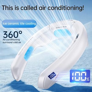 Ventilador de Cuello Portátil Inalámbrico con 100 Niveles de Ajuste, Súper Silencioso, Ventilador Colgante Semiconductor, Enfriador Personal AC - Product Image 2
