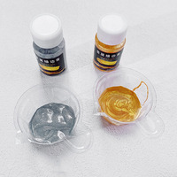 YS Or Métallique Peinture Acrylique Étanche Non Fané pour Statuaire Coloration DIY Peint À La Main Vêtements Liquide Graffiti Pigments
