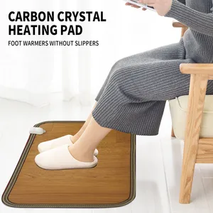 Tappetino <span class=keywords><strong>riscaldante</strong></span> in pelle da 50x30cm scaldamani riscaldanti elettrici piedini gamba moquette per ufficio domestico con regolatore di temperatura - Product Image 2