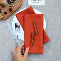 Serviette de table carrée moderne en coton et polyester 40x40cm, couleur unie, réutilisable pour hôtel, mariage, fête, restaurant, décoration de table