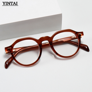 Monture de lunettes optiques pour hommes de haute qualité, à la mode, transparente, avec cadre miroir et design antidérapant, vente chaude - Product Image 1