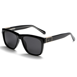 Gafas de Sol Europeas para Mujer, Montura Negra de TR Metálico, Lentes Polarizadas TAC con Protección UV400, Tipo 3, Estilo Urbano y Moderno - Product Image 1