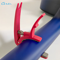 CIVIN Durable Plastic Spring-loaded Guitar Capo with 3 Picks Lightweight Hanging Packaging for Guitar Ukulele & Bass