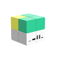 Boîtier TV Android 14 AI pour jeux avec caméra grand angle, 2 ports USB pour l'extension
