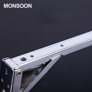 Support d'angle mural pliable robuste en acier inoxydable pour pieds <span class=keywords><strong>de</strong></span> table triangulaires à ressort, modèle MONSOON 08100 - Product Image 4