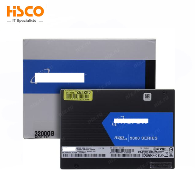 Original New MTFDHAL3T2TDR-1AT1ZABYY for 9300 3.2TB NVMe PCIe 3.0 3D TLC U.2 2.5" 15mm 3DWPD Solid State Drive SSD
